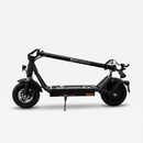 A black electric scooter with a long handlebar and kickstand, shown in profile against a light gray studio background. The brand name 'DriveTion' is printed in white on the upper handlebar.