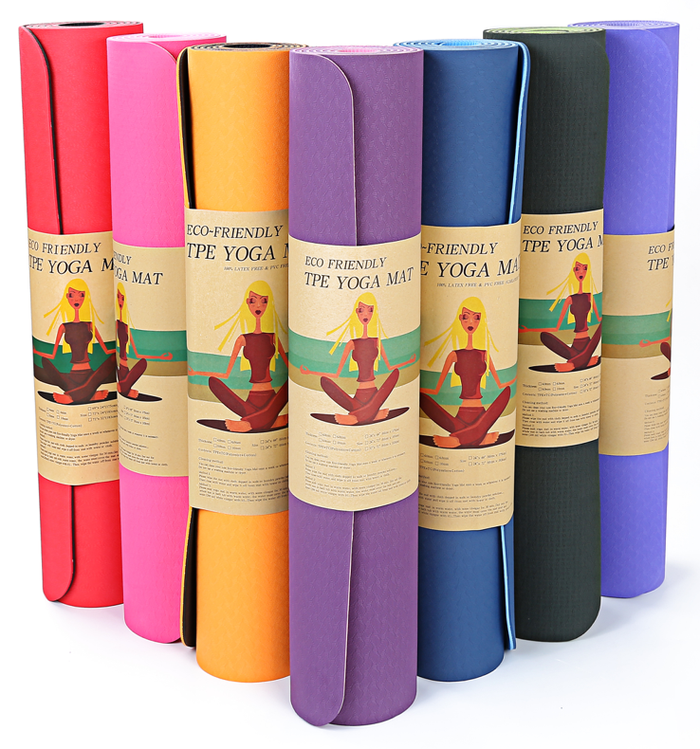 Red Sky Medical Redsky Ecofriendly Yoga Mat Bamboo Thick Blue Blue