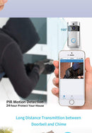 WiFi Smart Video Doorbell 720P HD Wireless Remote Home Security Doorbell with Two-Way Talk,166° Super Wide-Angle Lens - RedSky Medical